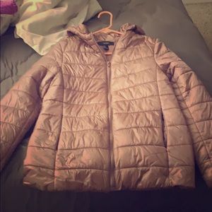 Rose gold puffy jacket
